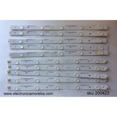 KIT DE LED PARA TV / LG DISPLAY LC430DUY(SH)(A1) / IC-B-HWX43D496R / IC-B-HWX43D496L / MODELO E43-C2 LWZJSEAR